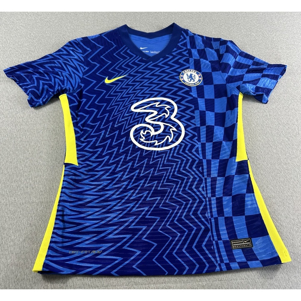 Nike ADV Chelsea‎ FC Soccer Jersey Woman L Blue Home Jersey 2021 NWOT